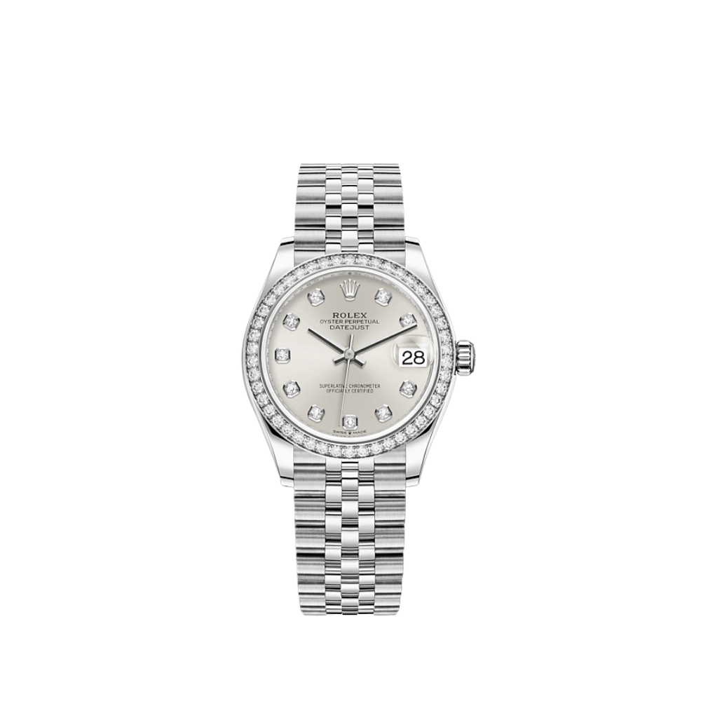 Luxury Watch Rolex Datejust 31 White Gold & Steel Silver Dial 278384RBR Wrist Aficionado