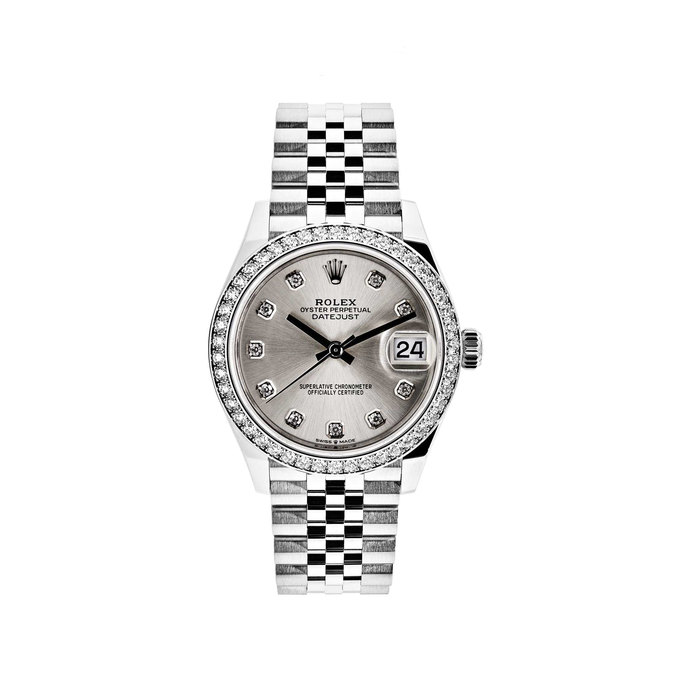 Luxury Watch Rolex Datejust 31 White Gold & Steel Silver Dial 278384RBR Wrist Aficionado