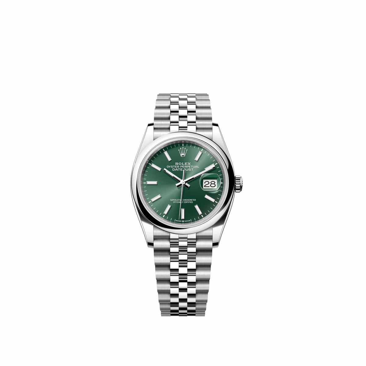 Rolex Datejust 36 126200 Stainless Steel Mint Green Dial Jubilee (2026)