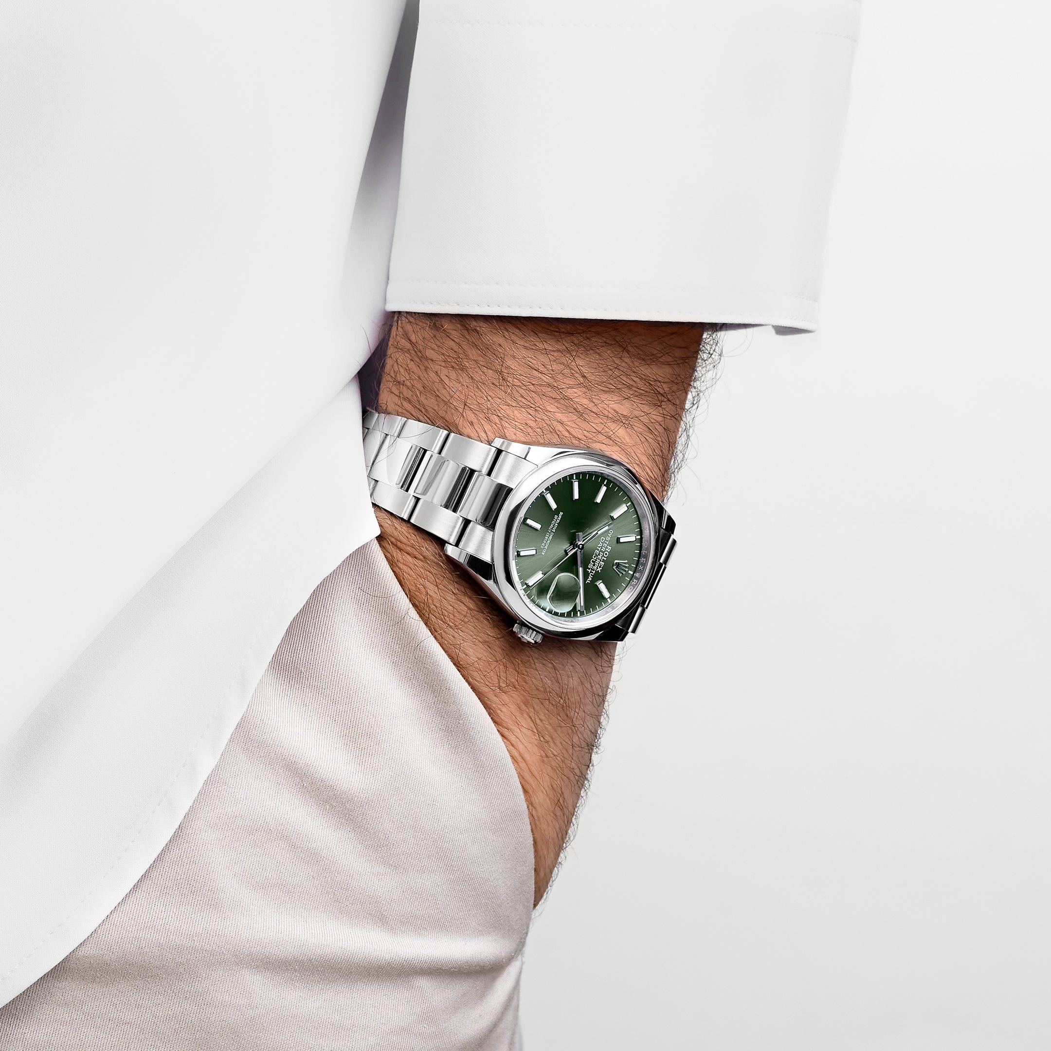 Rolex Datejust 36 126200 Stainless Steel Mint Green Dial Oyster