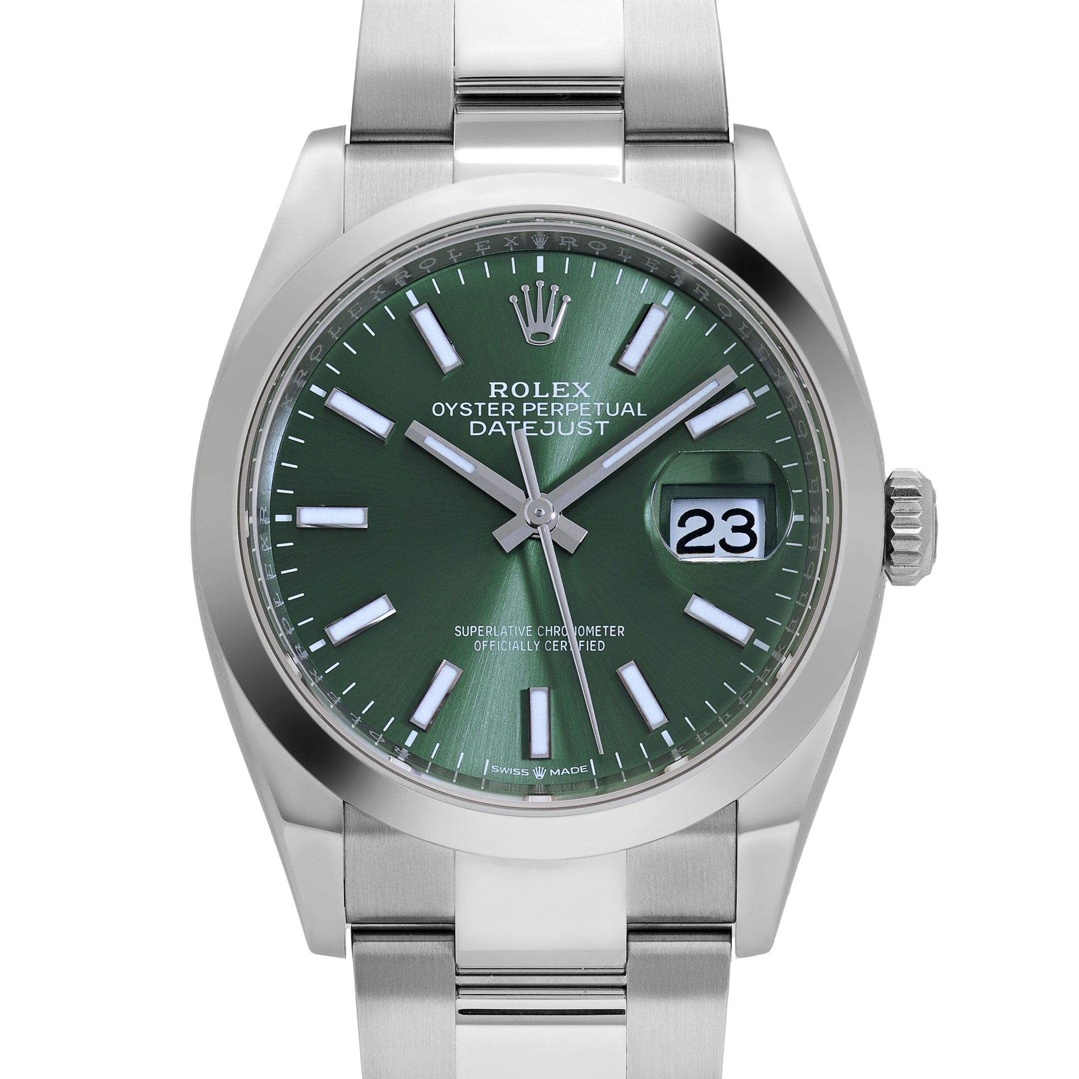 Rolex Datejust 36 126200 Stainless Steel Mint Green Dial Oyster