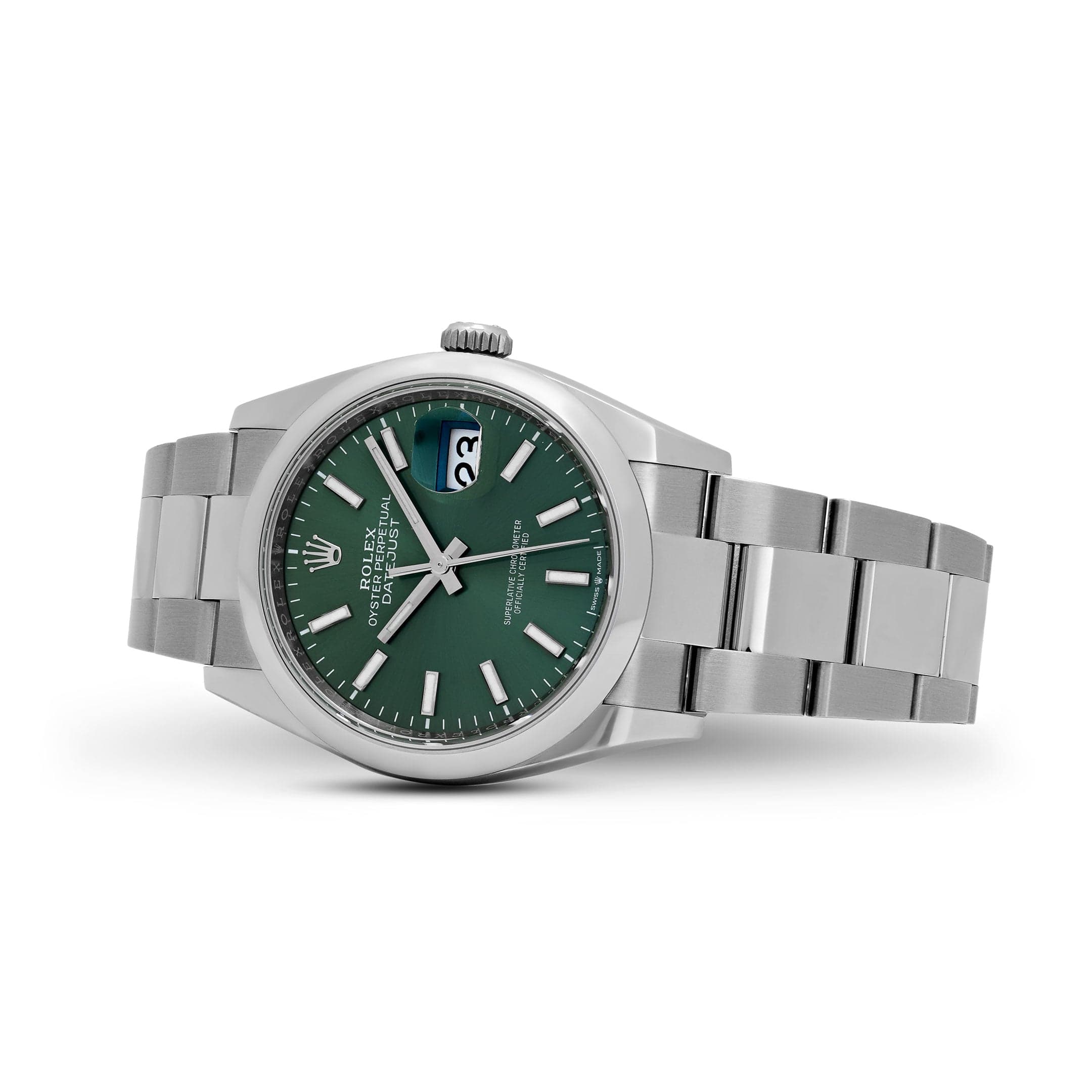 Rolex Datejust 36 126200 Stainless Steel Mint Green Dial Oyster