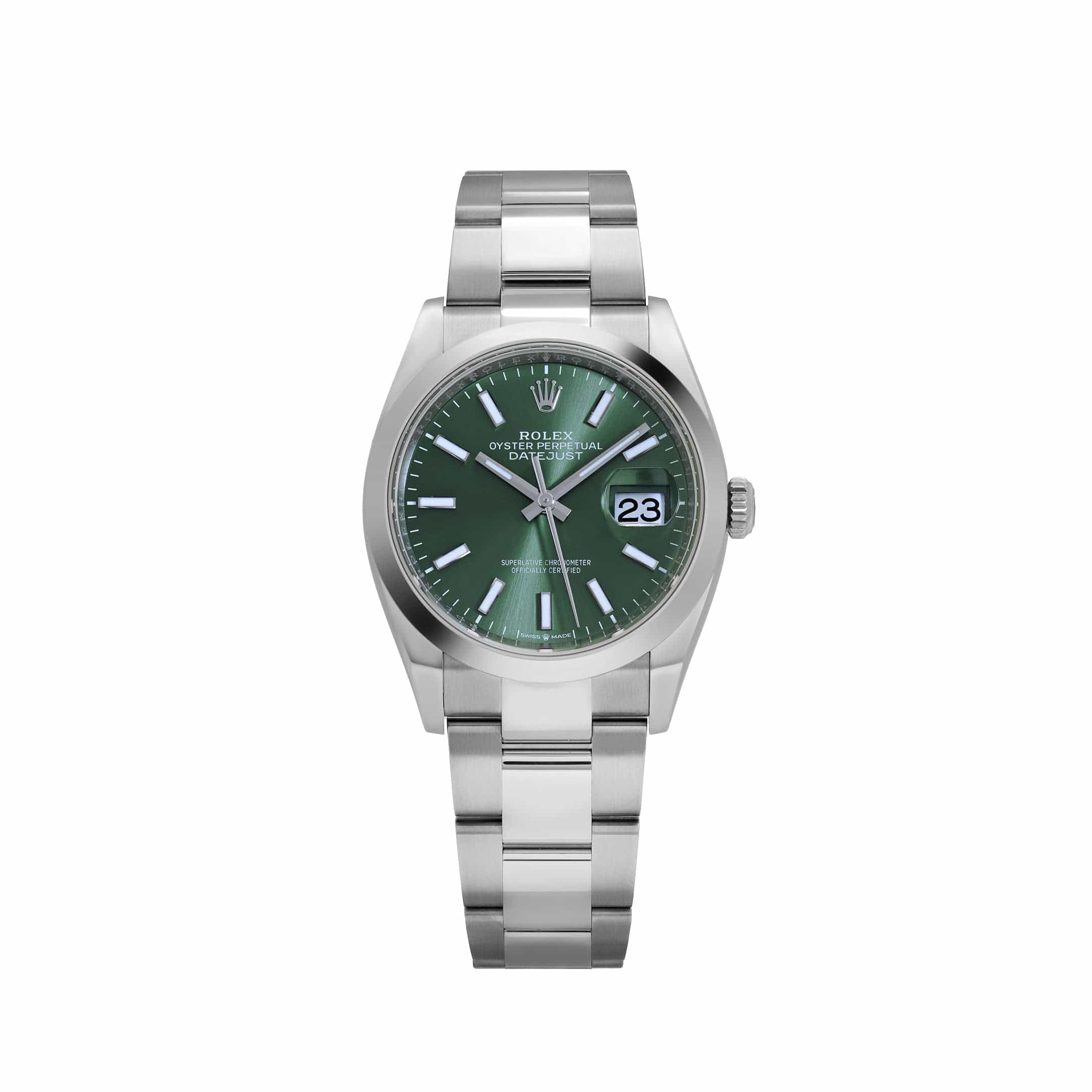 Rolex Datejust 36 126200 Stainless Steel Mint Green Dial Oyster