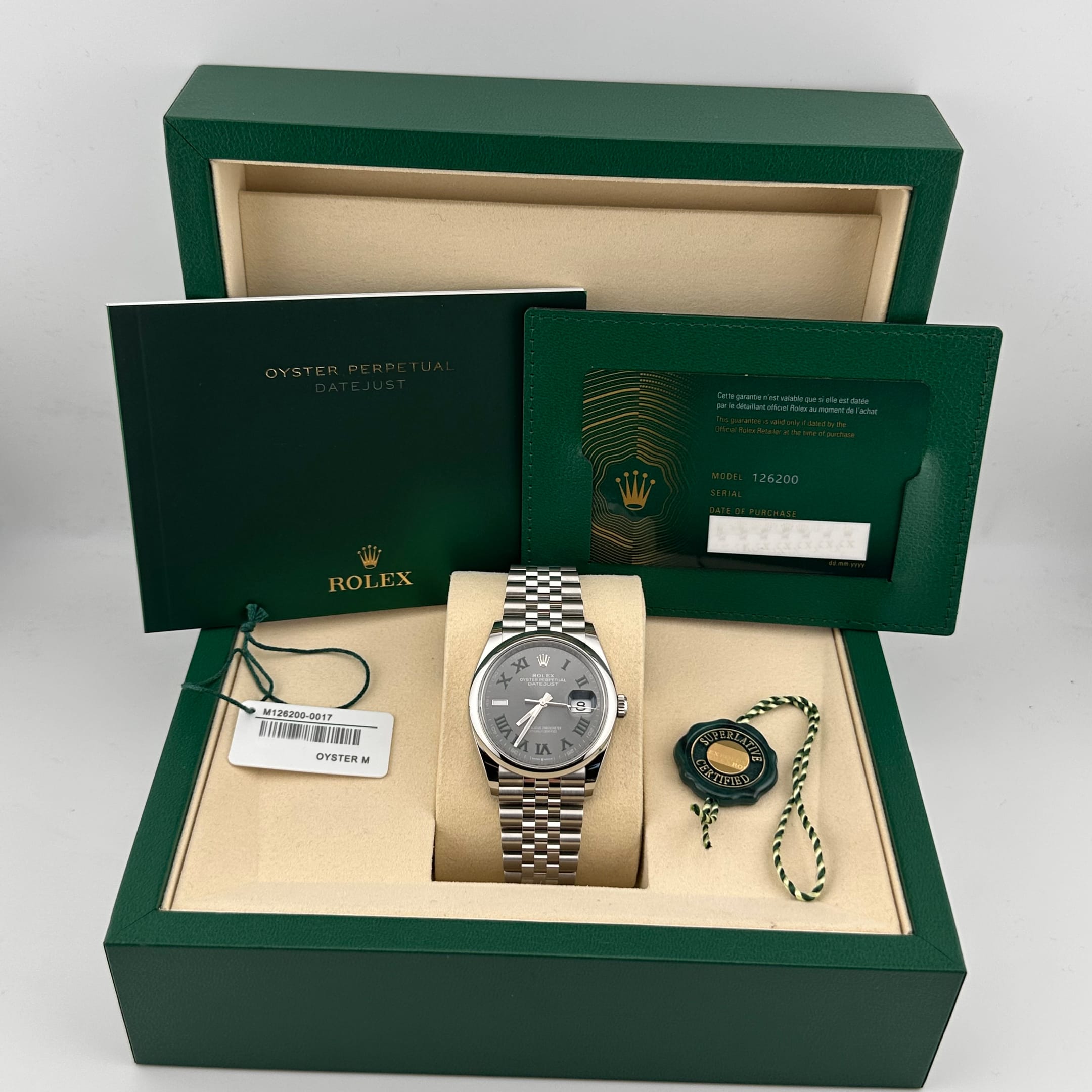 Rolex Day-Date 36 128235 Rose Gold Mother of Pearl Diamond Set