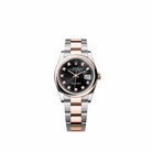Rolex Datejust 36 126201 Rose Gold Stainless Steel Black Diamond Dial Oyster (2026)
