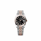 Rolex Datejust 36 126201 Rose Gold Stainless Steel Black Diamond Dial Smooth Jubilee (2026)