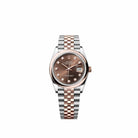 Rolex Datejust 36 126201 Rose Gold Stainless Steel Chocolate Diamond Dial Smooth Jubilee (2026)