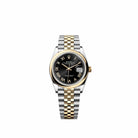 Rolex Datejust 36 126203 Yellow Gold Stainless Steel Black Roman Dial Jubilee (2026)