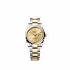 Rolex Datejust 36 126203 Yellow Gold Stainless Steel Champagne Dial Oyster (2026)