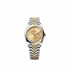 Rolex Datejust 36 126203 Yellow Gold Stainless Steel Champagne Diamond Dial Oyster (2026)