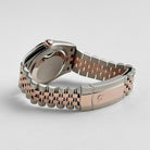 Rolex Datejust 36 126231 Rose Gold Stainless Steel Black Diamond Dial