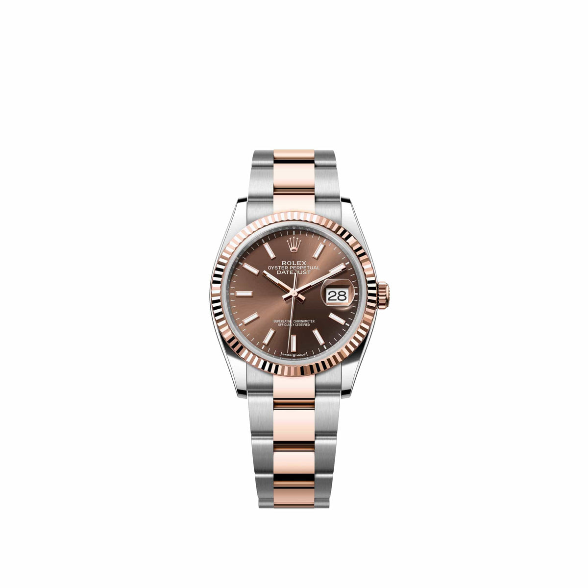 Rolex Datejust 36 126231 Rose Gold Stainless Steel Chocolate Dial Oyster (2026)