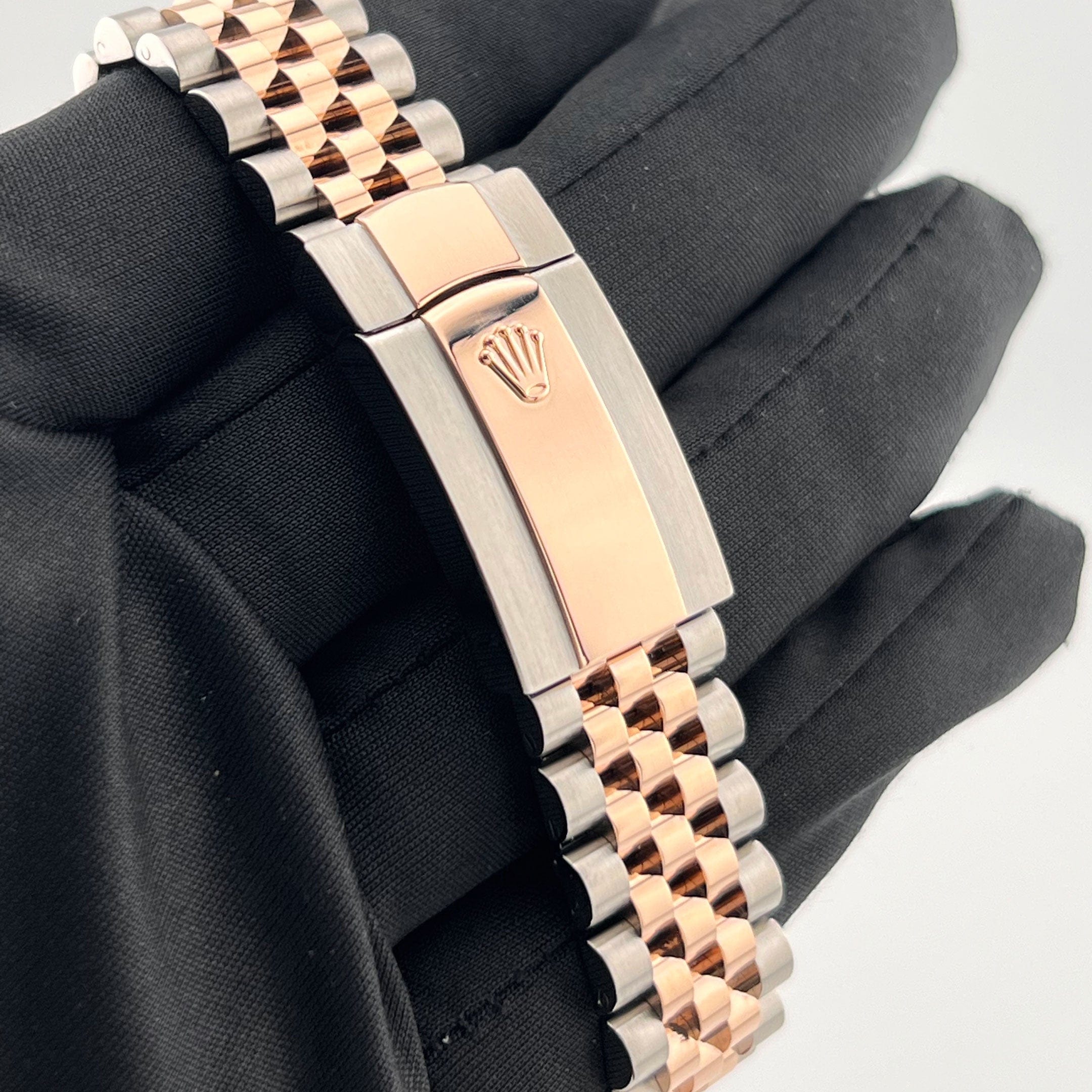 Rolex Datejust 36 126231 Rose Gold Stainless Steel Dark Rhodium Roman Numerals Diamond Dial Jubilee (2025)