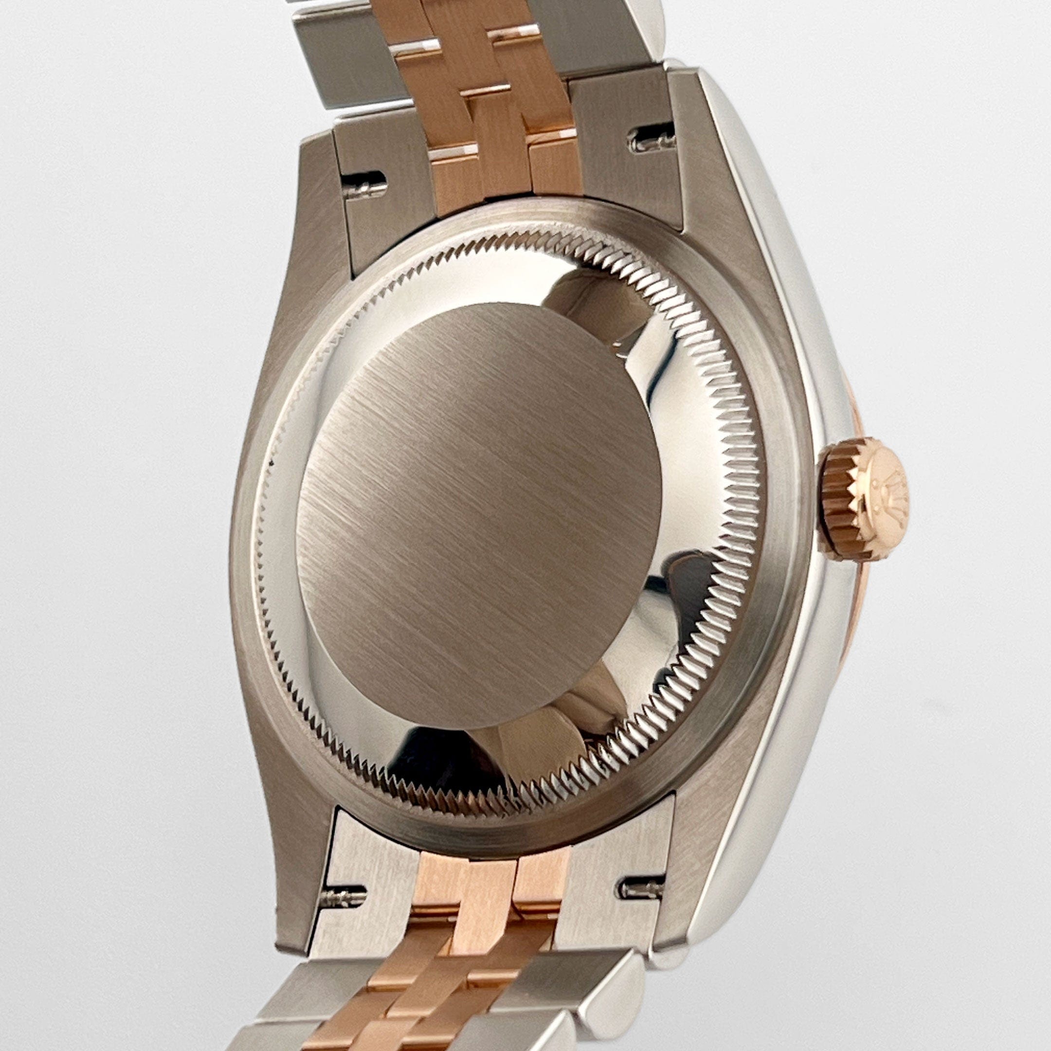 Rolex Datejust 36 126231 Rose Gold Stainless Steel Dark Rhodium Roman Numerals Diamond Dial Jubilee (2025)