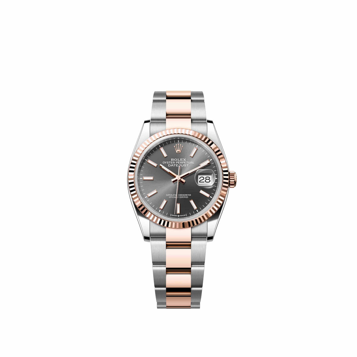 Rolex Datejust 36 126231 Rose Gold Stainless Steel Slate Dial Oyster (2026)