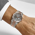 Rolex Datejust 36 126231 Rose Gold Stainless Steel Slate Motif Diamond Dial (2023)