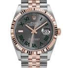 Rolex Datejust 36 126231 'Wimbledon' Stainless Steel Rose Gold Slate Dial Jubilee (2023)