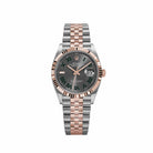 Rolex Datejust 36 126231 'Wimbledon' Stainless Steel Rose Gold Slate Dial Jubilee (2023)
