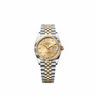 Rolex Datejust 36 126233 Yellow Gold Stainless Steel Champagne Diamond Dial Jubilee (2026)