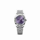 Rolex Datejust 36 126234 Stainless Steel Aubergine Diamond Roman Dial Jubilee (2026)