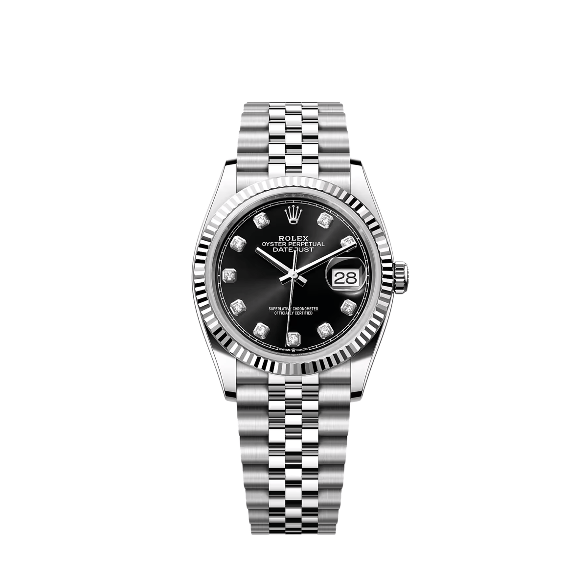 Rolex Datejust 36 126234 Stainless Steel Black Diamond Dial Jubilee (2025)