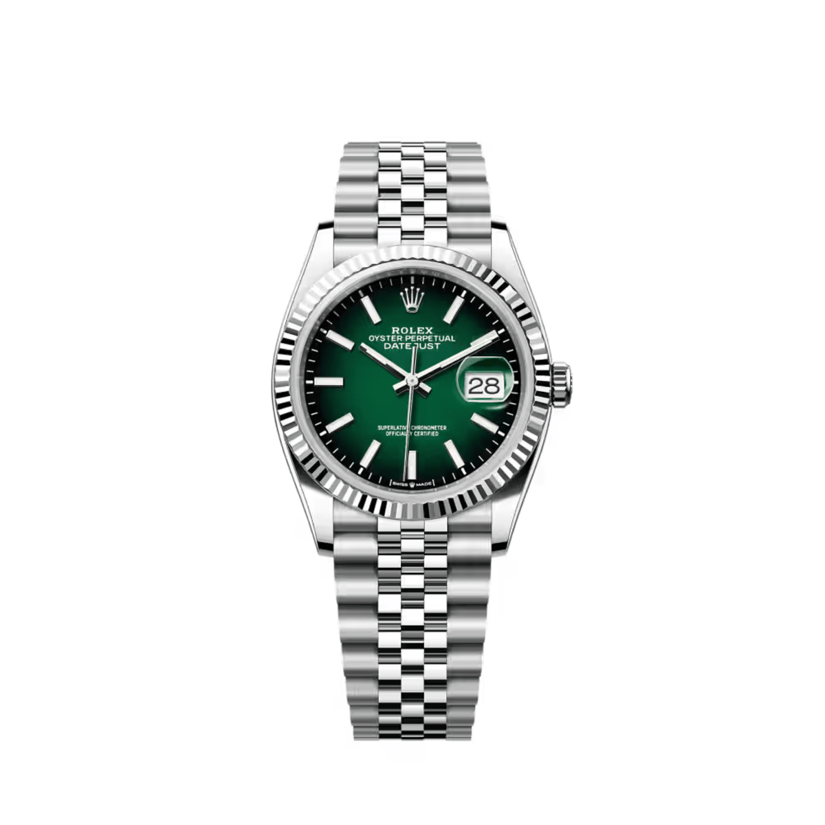 Rolex Datejust 36 126234 Stainless Steel Green Ombré Dial Jubilee (2026)