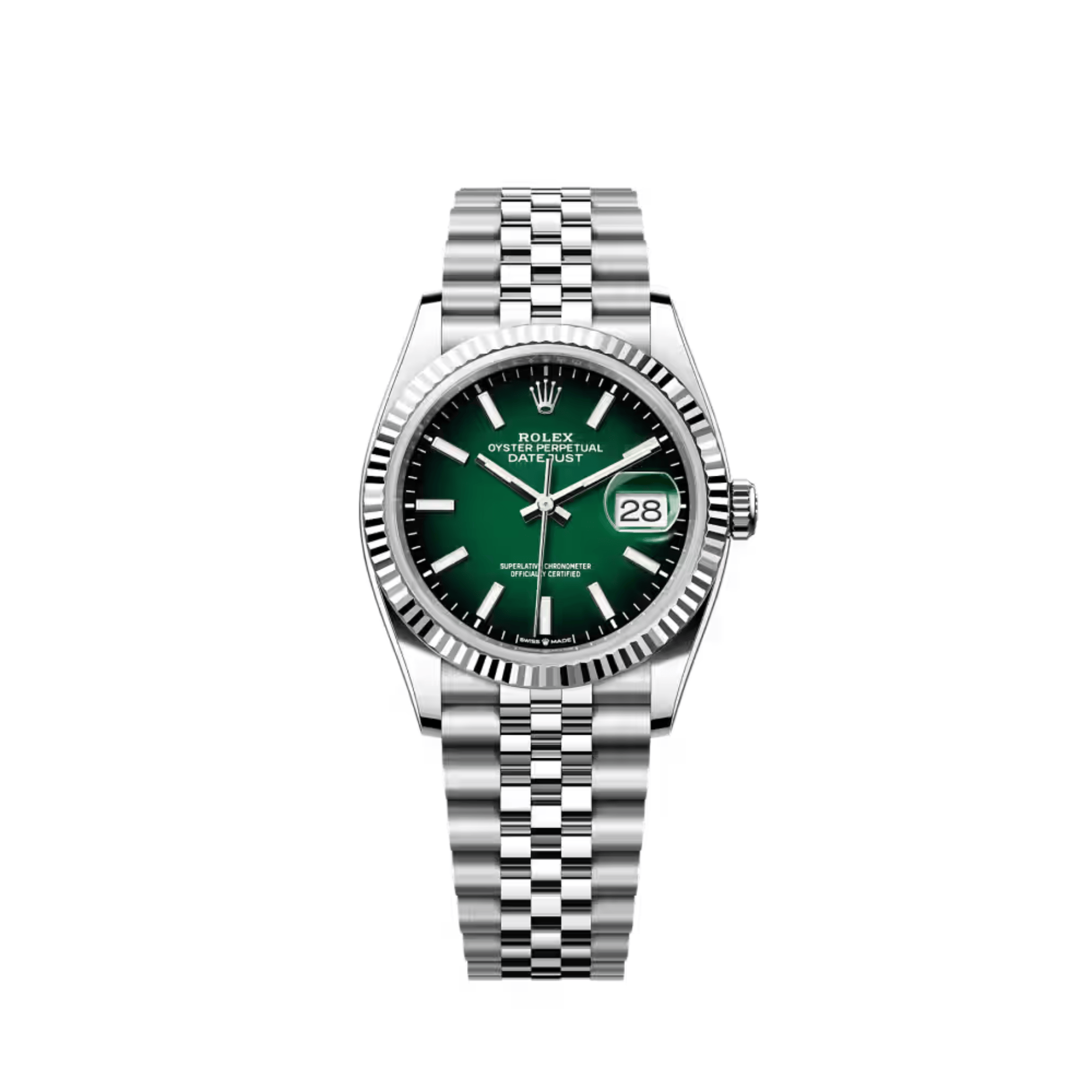 Rolex Datejust 36 126234 Stainless Steel Green Ombré Dial Jubilee (2026)