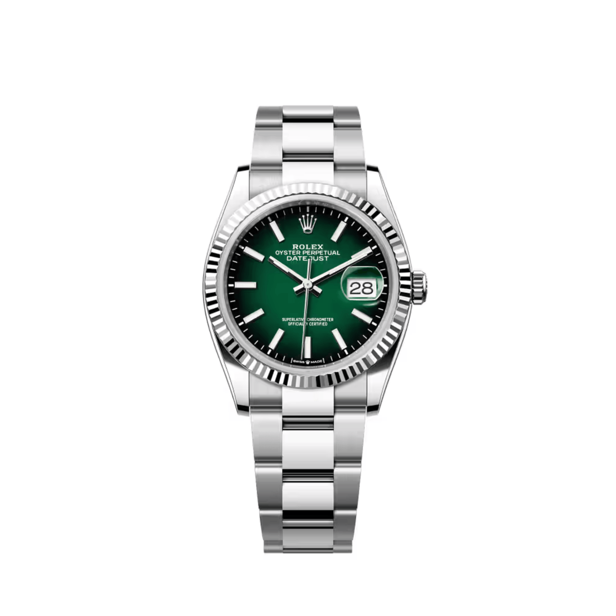 Rolex Datejust 36 126234 Stainless Steel Green Ombré Dial Oyster (2026)