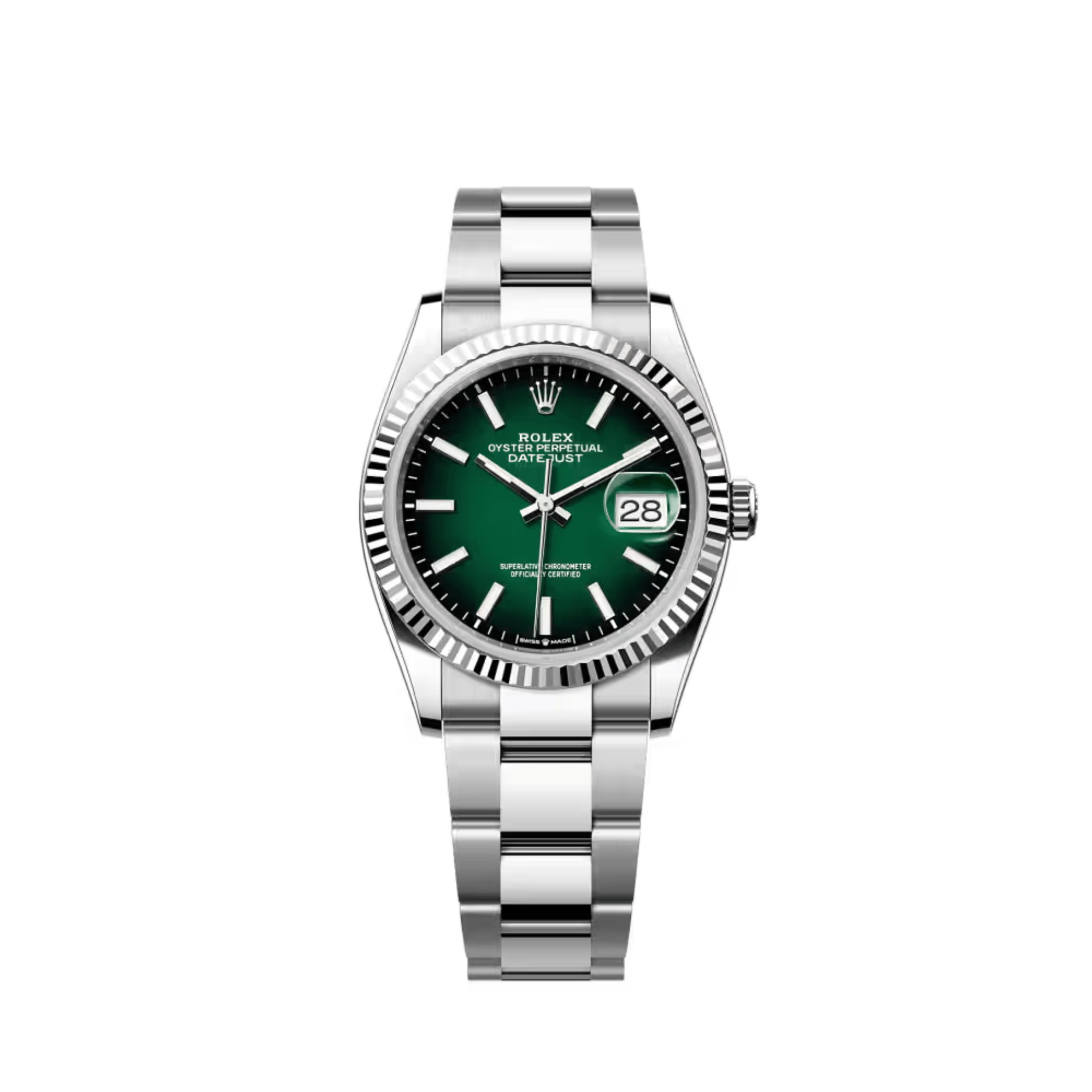 Rolex Datejust 36 126234 Stainless Steel Green Ombré Dial Oyster (2026)