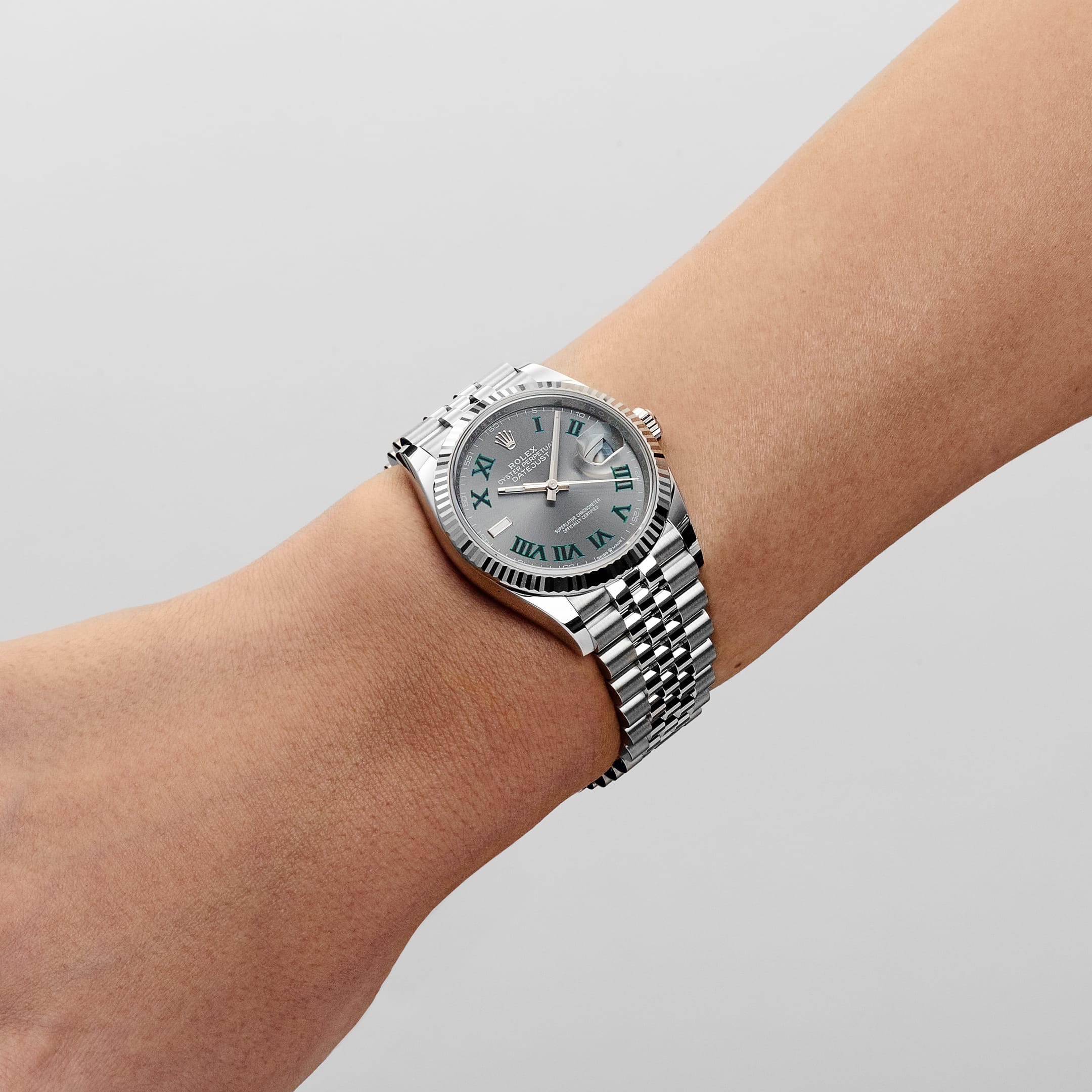Rolex Datejust 36 126234 Stainless Steel Slate 'Wimbledon' Dial