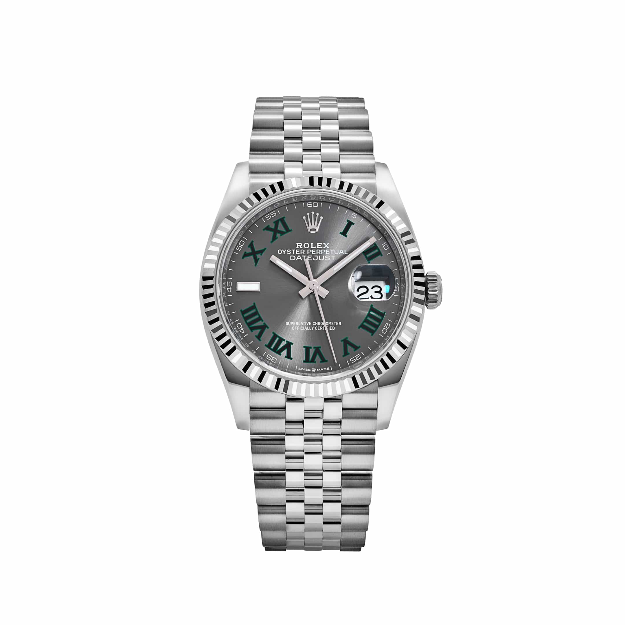 Rolex Datejust 36 126234 Stainless Steel Slate 'Wimbledon' Dial