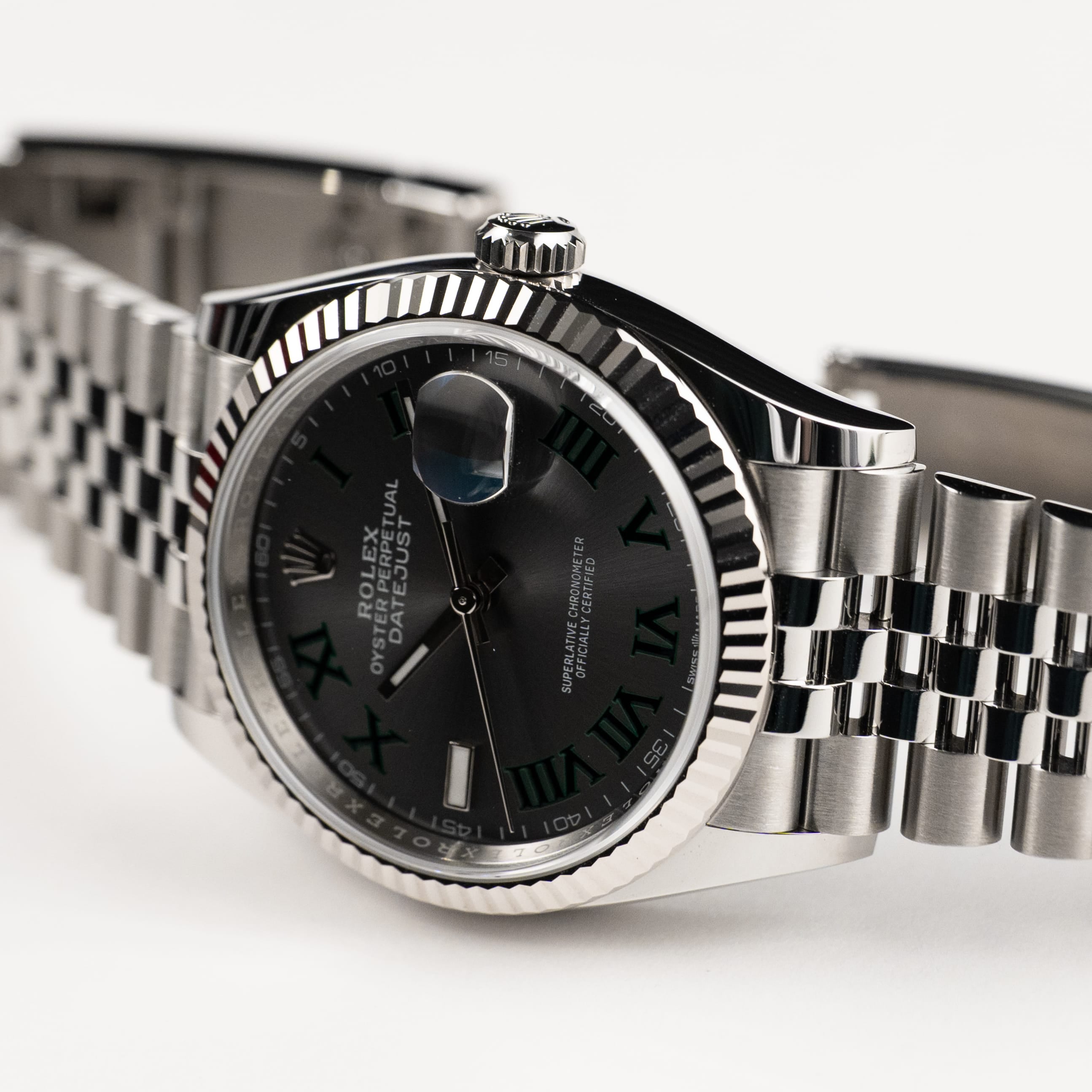 Rolex Datejust 36 126234 Stainless Steel Slate 'Wimbledon' Dial