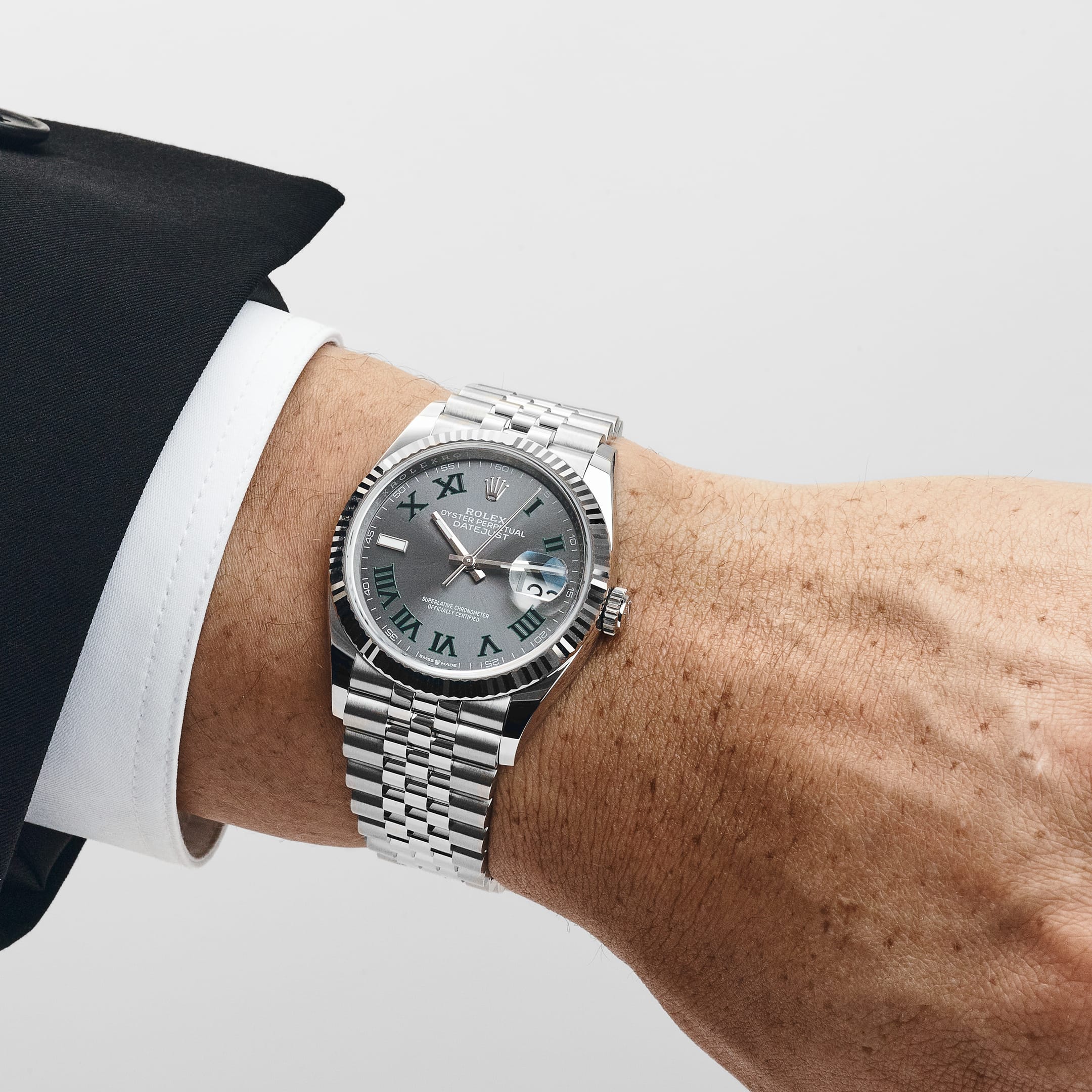 Rolex Datejust 36 126234 Stainless Steel Slate 'Wimbledon' Dial