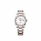Rolex Datejust 36 126281RBR Rose Gold Stainless Steel White Dial Oyster Diamond Bezel (2026)