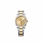 Rolex Datejust 36 126283RBR Yellow Gold Stainless Steel Champagne Dial Oyster Diamond Bezel (2026)