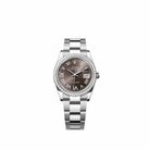 Rolex Datejust 36 126284RBR Stainless Steel Dark Grey Diamond Roman Dial Oyster Diamond Bezel (2026)