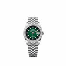 Rolex Datejust 36 126284RBR Stainless Steel Green Ombre Dial Jubilee Diamond Bezel (2026)