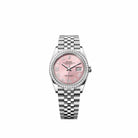 Rolex Datejust 36 126284RBR Stainless Steel Pink Diamond Roman Dial Jubilee Diamond Bezel (2026)