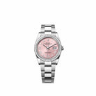 Rolex Datejust 36 126284RBR Stainless Steel Pink Diamond Roman Dial Oyster Diamond Bezel (2026)