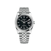 Thumbnail for Luxury Watch Rolex Datejust 36 Stainless Steel Black Dial 116200 Wrist Aficionado