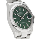 Rolex Datejust 36 Stainless Steel Mint Green Dial 126200 Wrist Aficionado