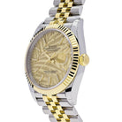 Rolex Datejust 36 Yellow Gold & Steel Palm Motif Dial Jubilee 126233 Wrist Aficionado