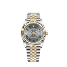 Rolex Datejust 36 Yellow Gold & Steel Slate 'Wimbledon' Dial Jubilee 126233 (2021) Wrist Aficionado