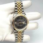 Rolex Datejust 36 Yellow Gold & Steel Slate 'Wimbledon' Dial Jubilee 126233 (2021) Wrist Aficionado