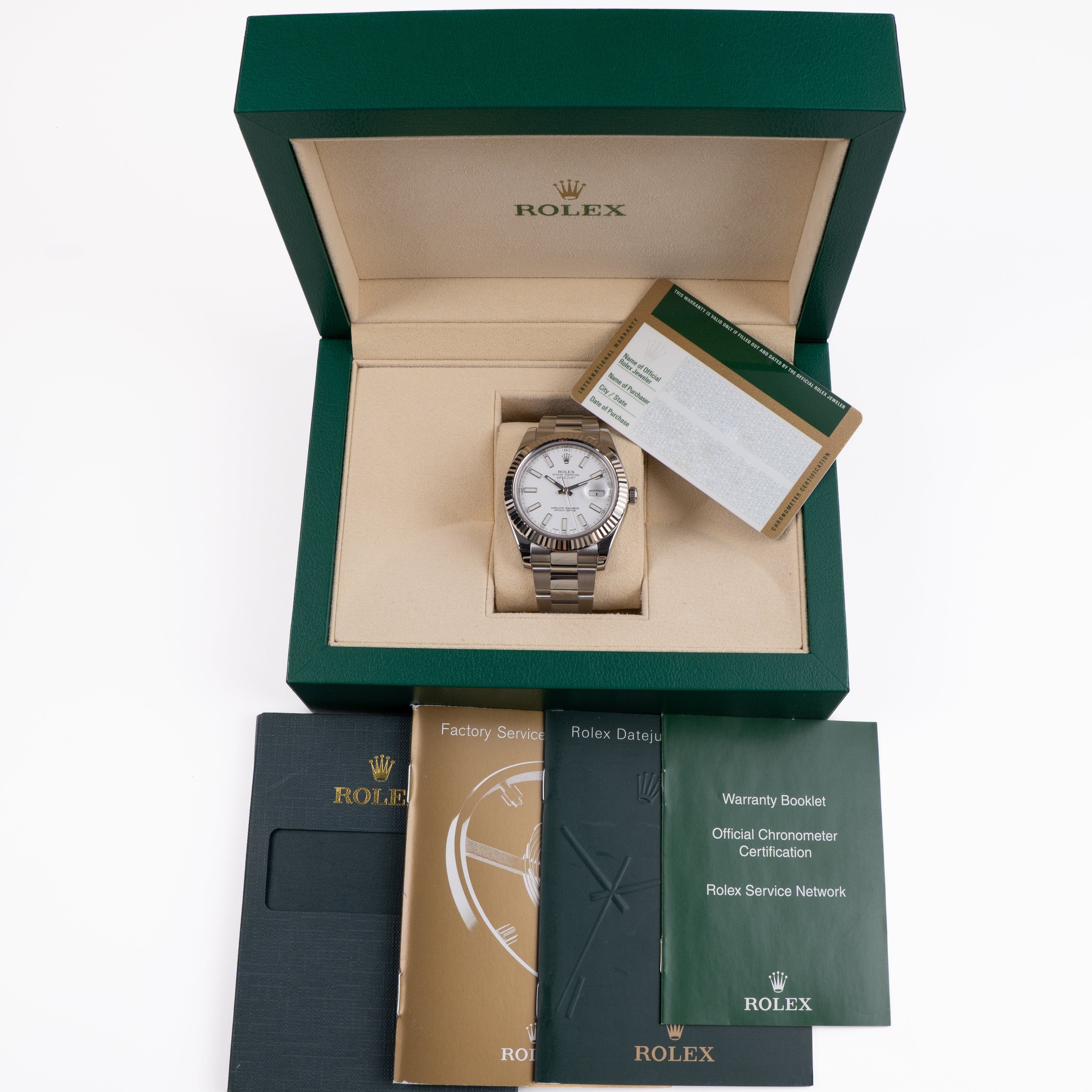 Rolex Datejust 41 116334 Stainless Steel White Dial Oyster (2024)