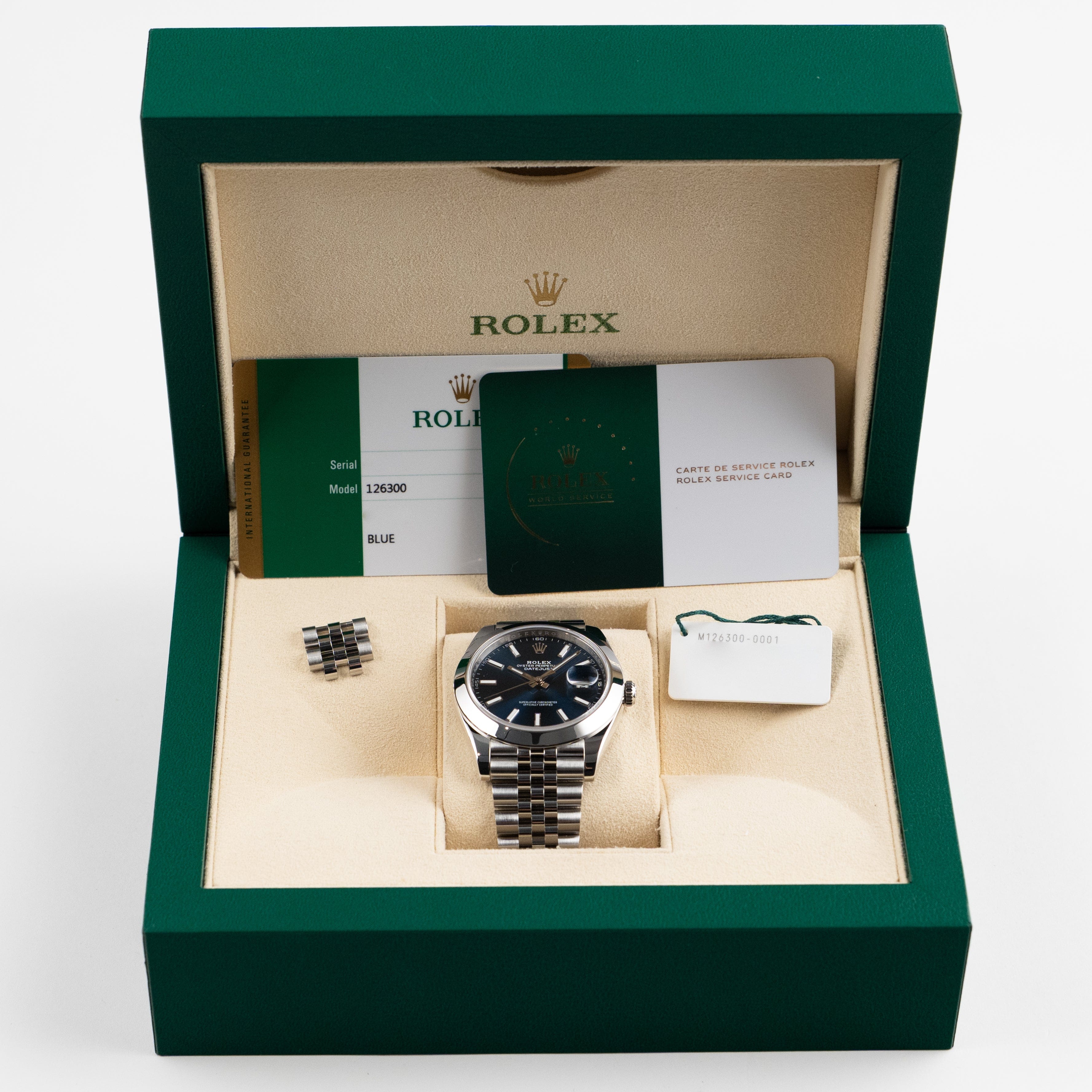 Rolex Datejust 41 126300 Stainless Steel Blue Dial Jubilee (2019)