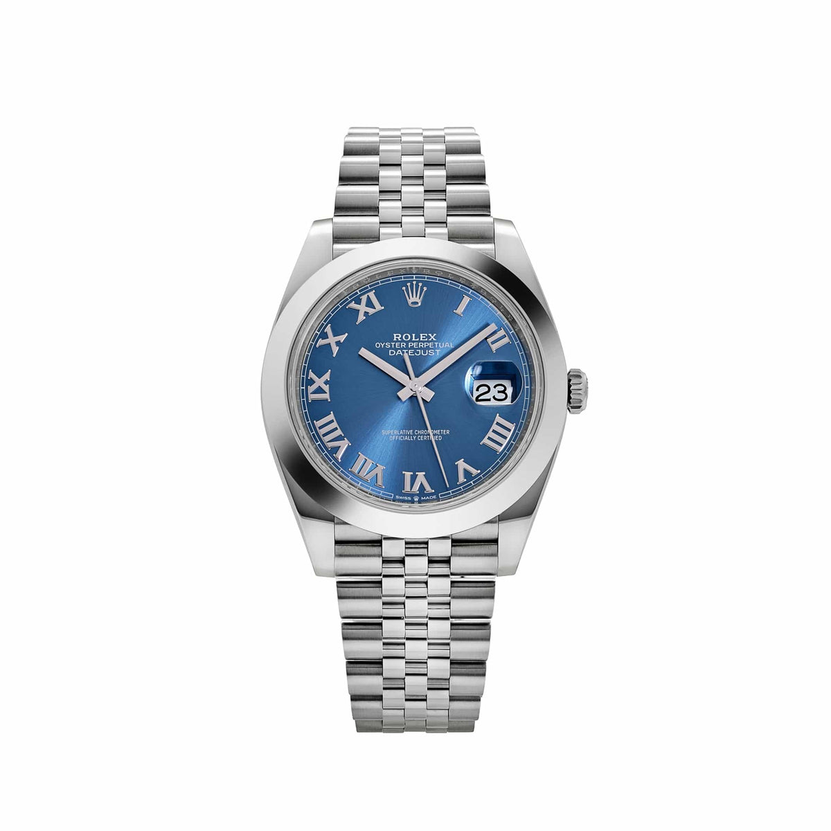 Rolex Datejust 41 126300 Stainless Steel Blue Roman Dial Jubilee (2025)