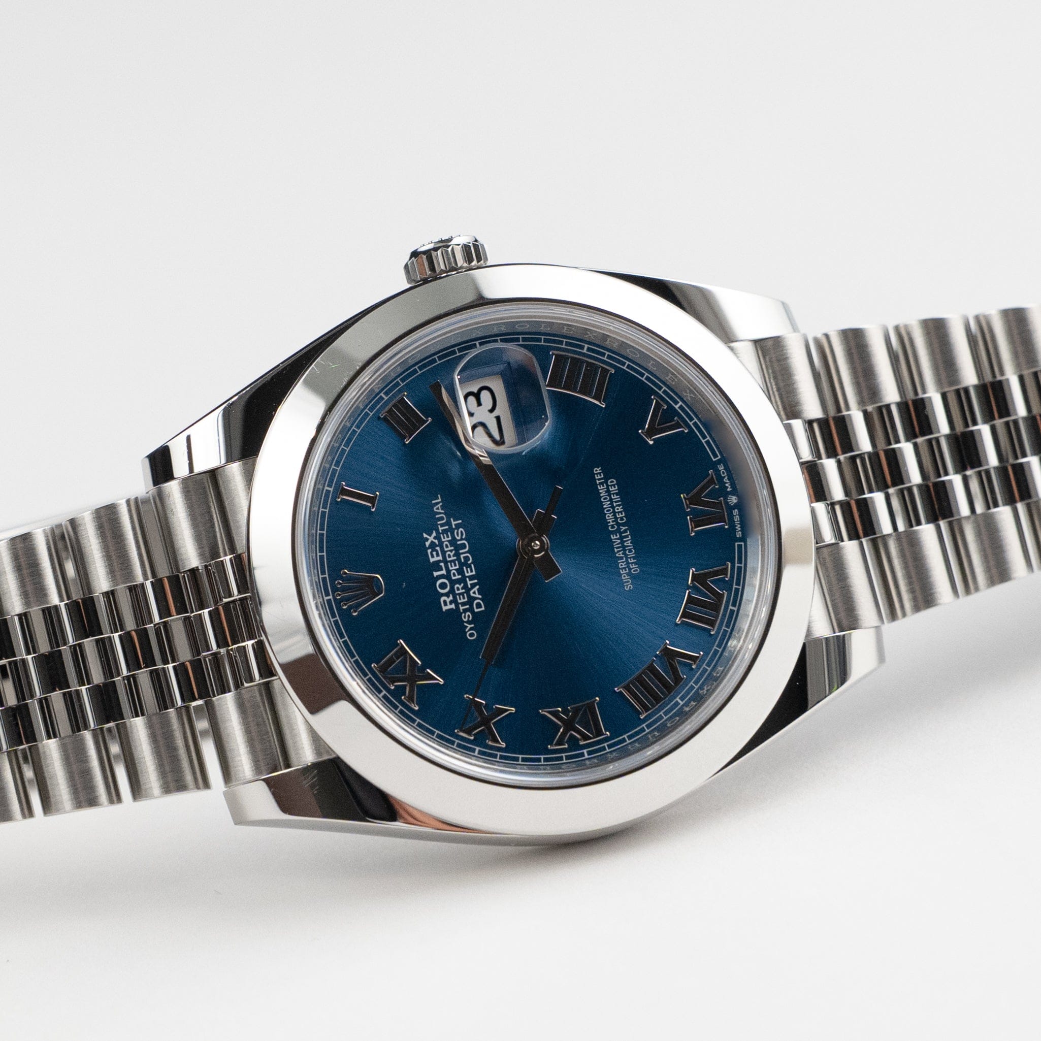 Rolex Datejust 41 126300 Stainless Steel Blue Roman Dial Jubilee (2023)