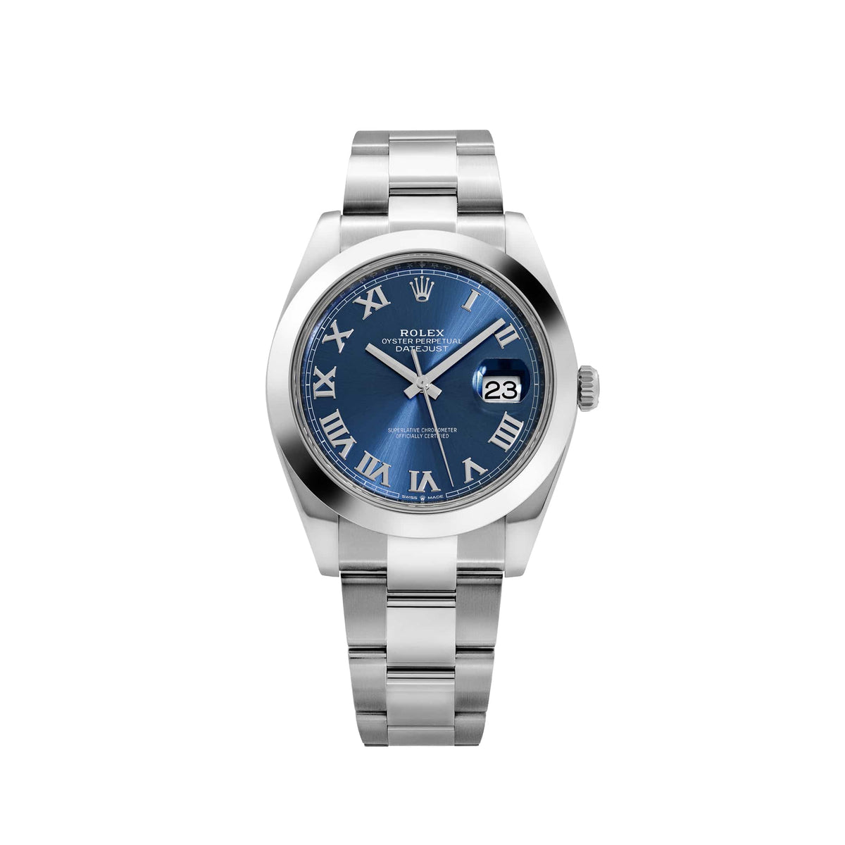 Rolex Datejust 41 126300 Stainless Steel Blue Roman Dial Oyster (2024)