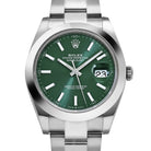 Rolex Datejust 41 126300 Stainless Steel Green Dial Oyster (2026)